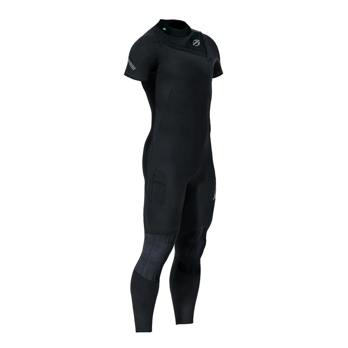 Long john manga curta chestzip 2mm masculino flexxxa pro surf
