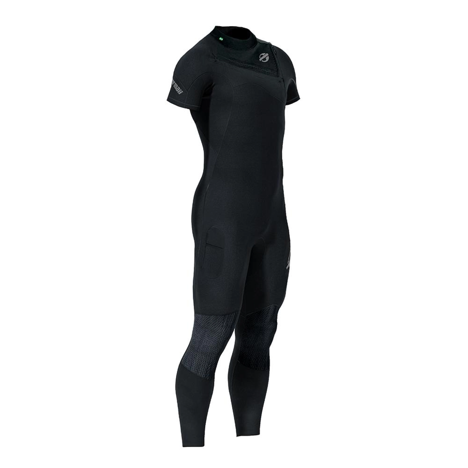 Long john manga curta chestzip 2mm masculino flexxxa pro surf