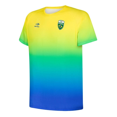 Camiseta manga curta masculina degrade time brasil Mormaii 075s