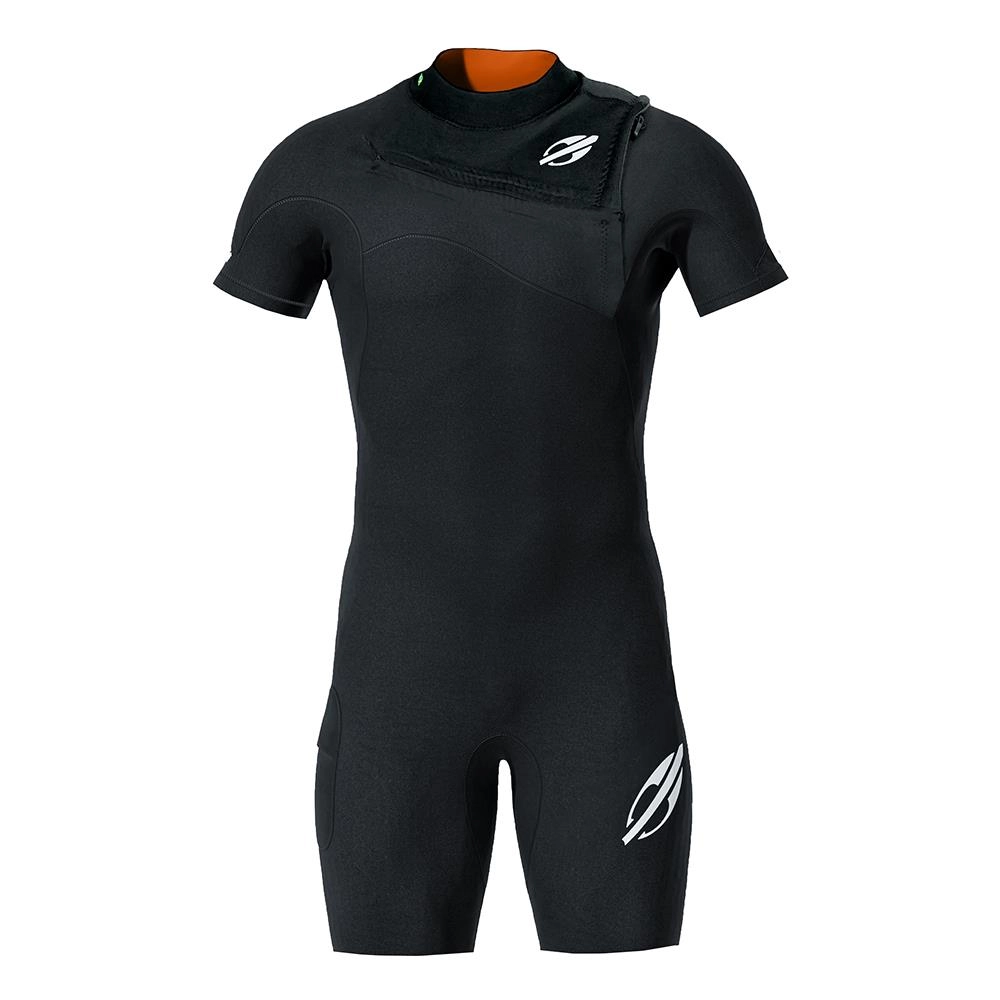 Short john manga curta chestzip 1mm masculino flexxxa pro surf