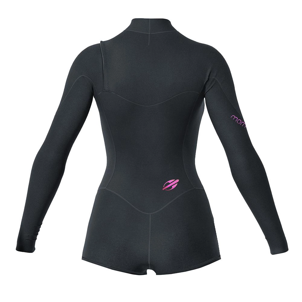Short john manga longa chestzip 1mm feminino diva pro uv-suit surf