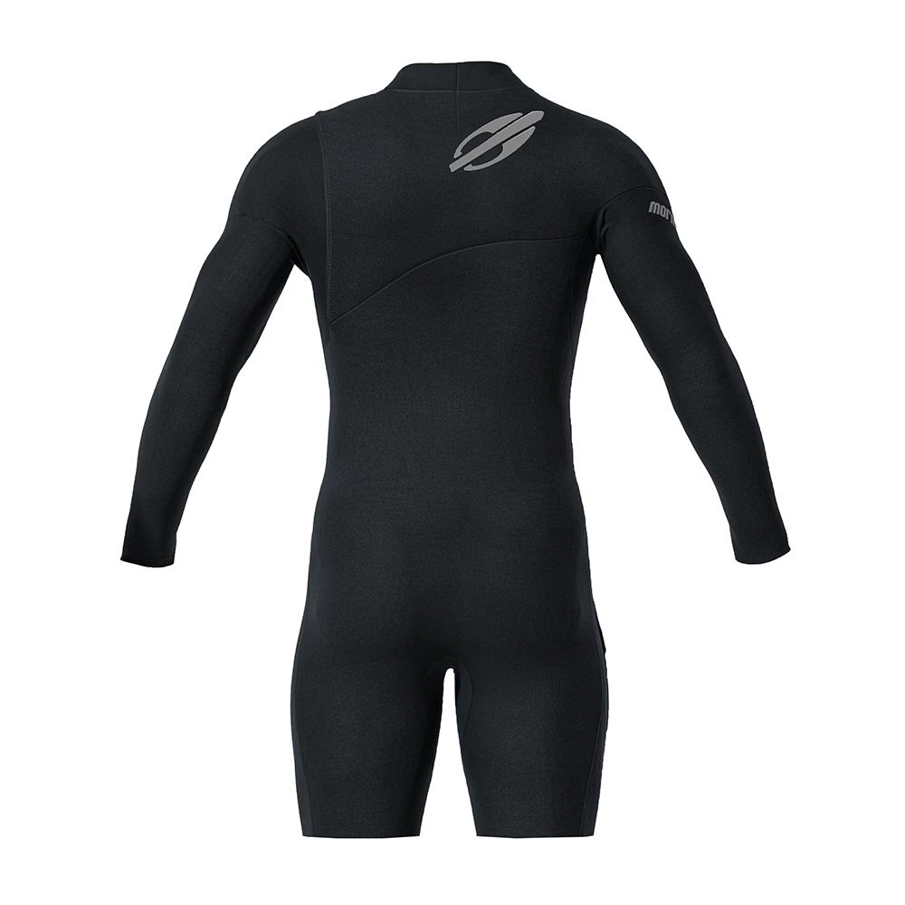 Short john manga longa chestzip 2mm masculino flexxxa pro surf